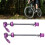 2pcs ZTTO Quick Release Bicycle Skewers Front Rear Set - Purple 16