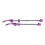 2pcs ZTTO Quick Release Bicycle Skewers Front Rear Set - Purple 2
