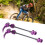 2pcs ZTTO Quick Release Bicycle Skewers Front Rear Set - Purple 12
