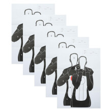 5pcs Paper Shooting Targets for Outdoor Training Sheets for Precision Practice for Hostage Scenario and Recreational Shooting