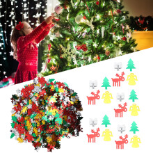 Christmas Decor 100g PVC Confetti Sequin Trees Deers Angel for Xmas Decorations