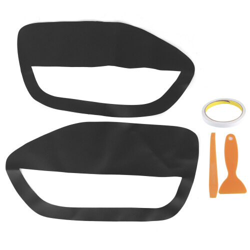 2Pcs Car Door Panel Insert Cover for Ford Mustang 2005-2009, Black 1