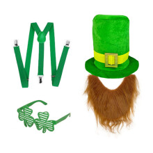 Handmade Irish Costume Accessories Green Top Hat and-Type E