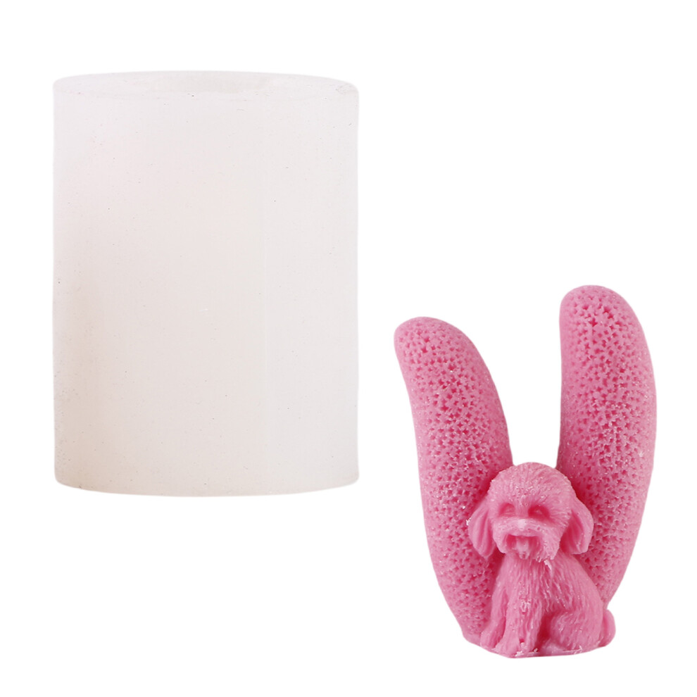 Love Sculpture Dogs Candle Molds Epoxy Resin Molds for-V