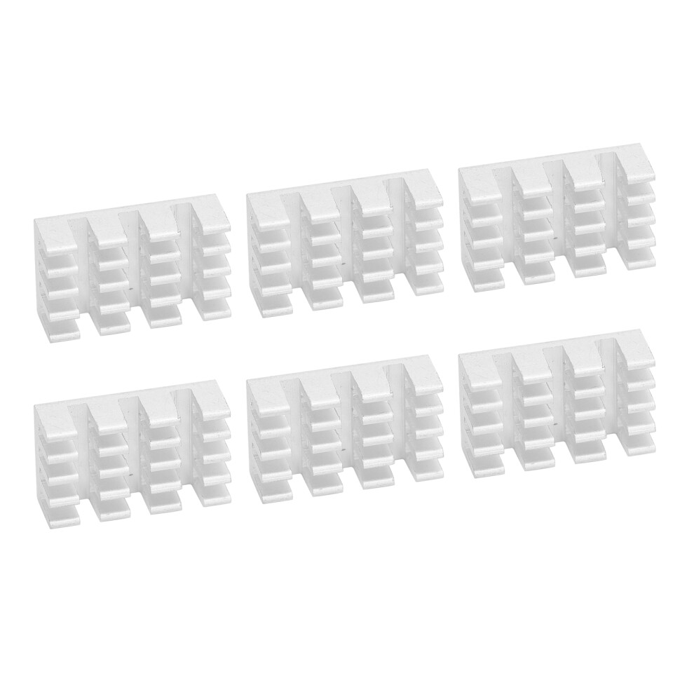 80Pcs Aluminum Heatsinks 9X5x15mm For Electronic Cooling White 4921360796180