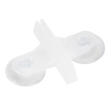 50Pcs Aquarium Fish Tank Divider Clips with Suction Cups, White