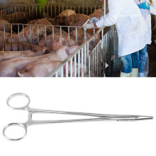 Medical Stainless Steel 18cm Needle Clamp Holder for Veterinary Use