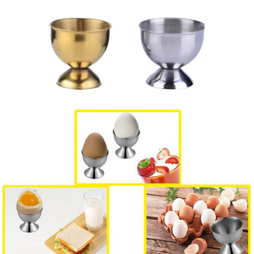 Stainless Steel Eggs Cup Holder for Soft Boiled Eggs-Gold 2
