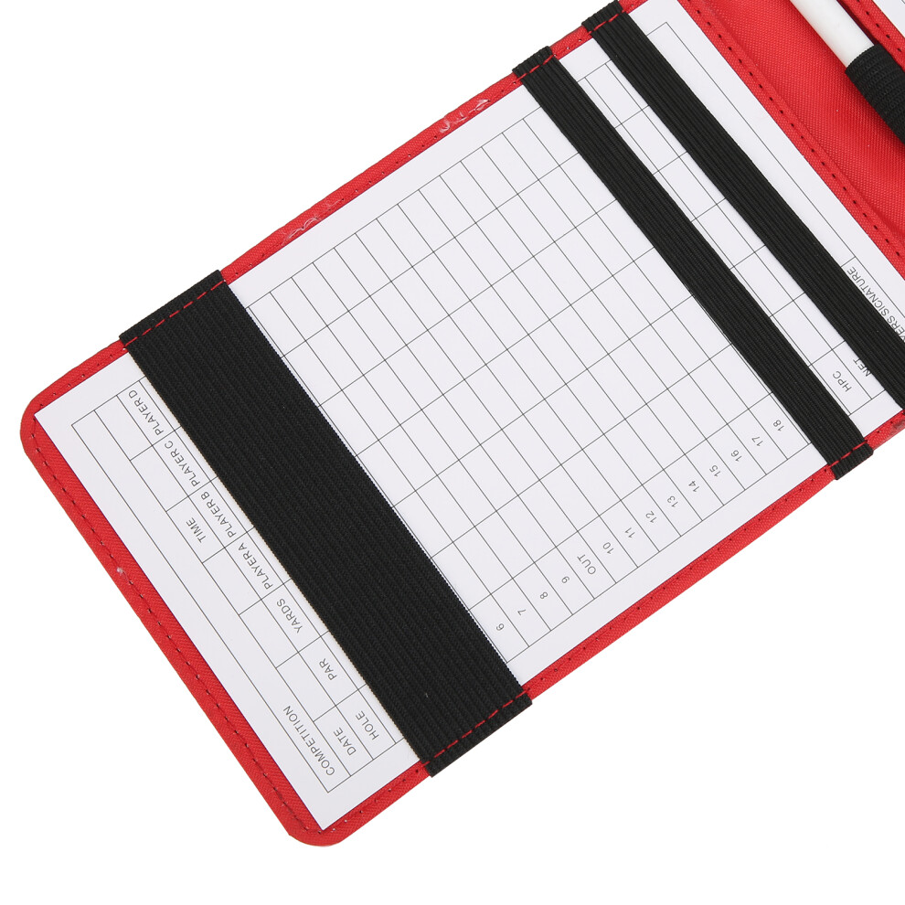 PU Leather Golf Scorecard Holder | 18x11cm, Portable Score Book-image-OPC-PMYDQFD-NEW