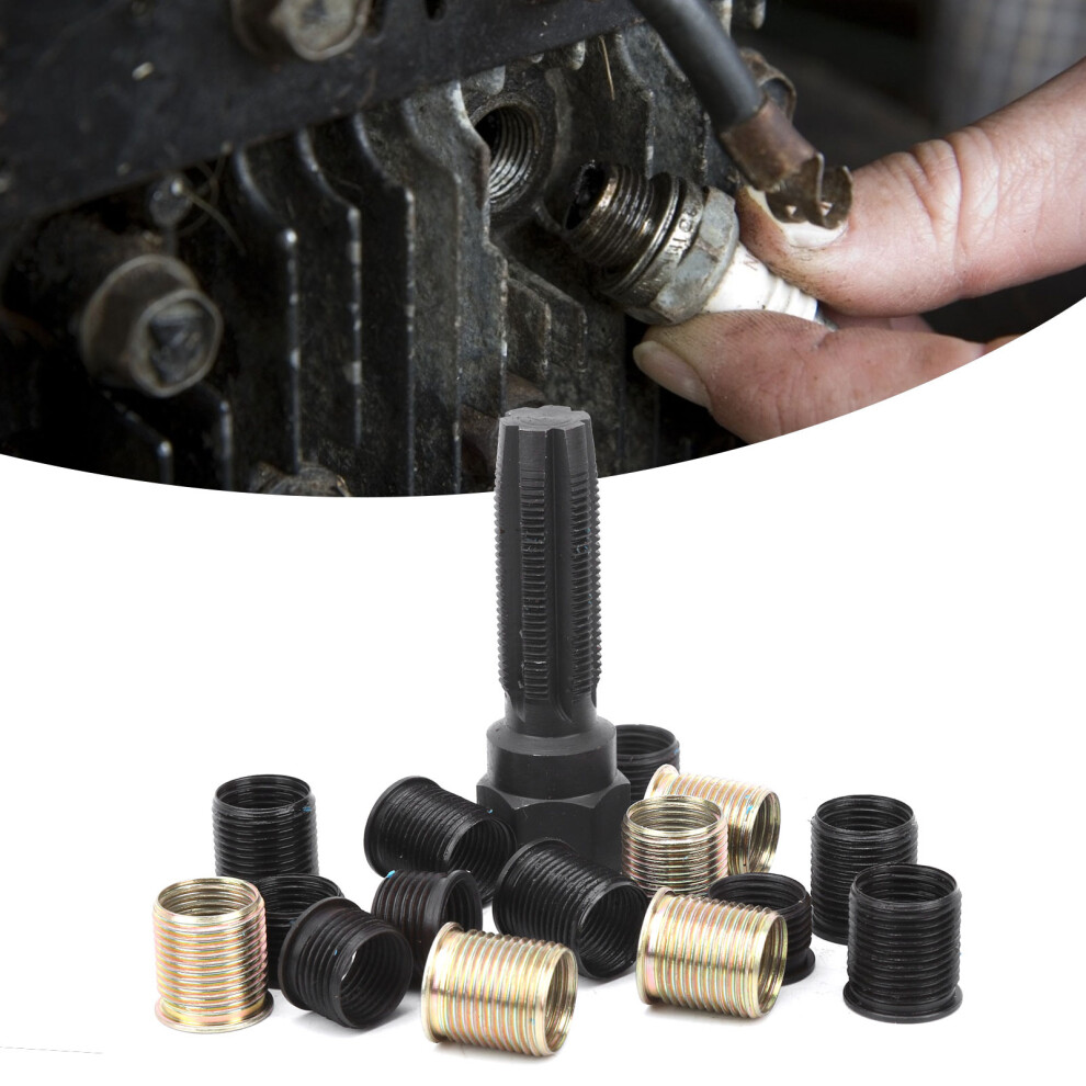 Carbon Steel M14x1.25 Spark Plug Thread Rethread Kit Screw Tap Portable 4181360801165
