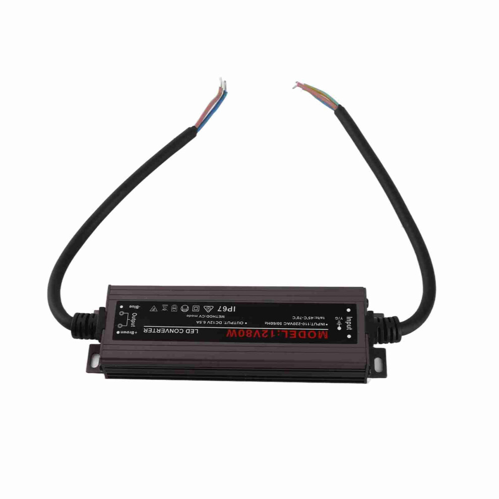 80W Water-Resistant Led Driver Power Supply Wired Ultrathin 50/60Hz 8111360801229