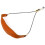 Adjustable Orange Cotton Leather Saxophone Strap with Rotatable Hook 1
