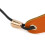 Adjustable Orange Cotton Leather Saxophone Strap with Rotatable Hook 5