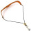 Adjustable Orange Cotton Leather Saxophone Strap with Rotatable Hook 9