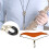 Adjustable Orange Cotton Leather Saxophone Strap with Rotatable Hook 11