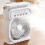 (black) Timing Switch Mini Air Cooler With LED Night Light Hot Three In One 3