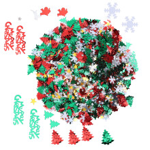 Hellleuchtendes Weihnachts-Konfetti Glitzer-Schuppen 100g für Party & Dekoration