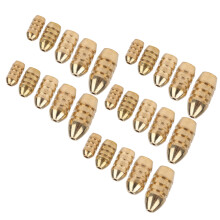 25 Stück Kupfer-Angelblei-Set, 2,2 cm, 10 g, Goldfarben
