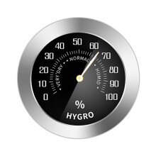 Car Temperature/Humidity Detector Meter Tester-Gauge Type Mechanical Metal Analog/Hygrometer