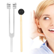 High-Quality Silver Tuning Fork Set for Neurology & Ear Therapy Use