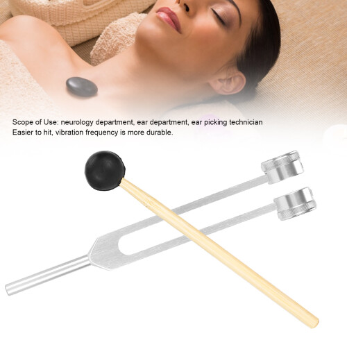 High-Quality Silver Tuning Fork Set for Neurology & Ear Therapy Use 2