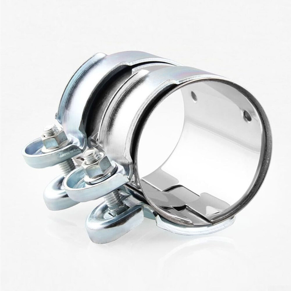 Efficient Stainless Steel Exhaust Clamp For Mufflers And Pipe Connections (2.5-Inch) 9339159212431