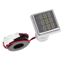 AC-Spannung Wechselstrom Frequenz 3-in-1 Quadratischer Digital-Signalmesser Licht (Weiß)