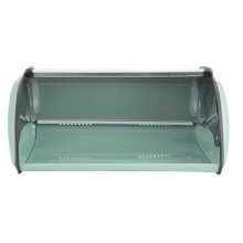 Large Blue Metal Bread Pastry Storage Box 15x24x33cm Home Kitchen