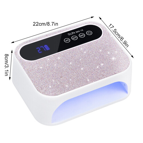 (TYPE1, NO1) Shining AB Diamond UV LED Nail Lamp For Elegant Nails Creating 2