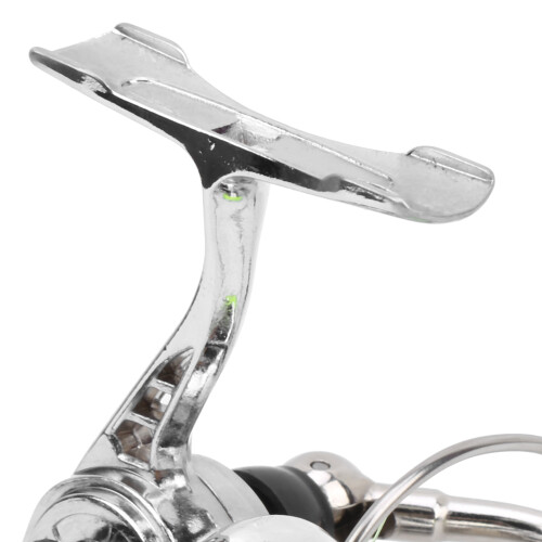 Portable Spinning Reel 120m/393.7ft, Foldable Rocker Arm, Interchangeable Handle