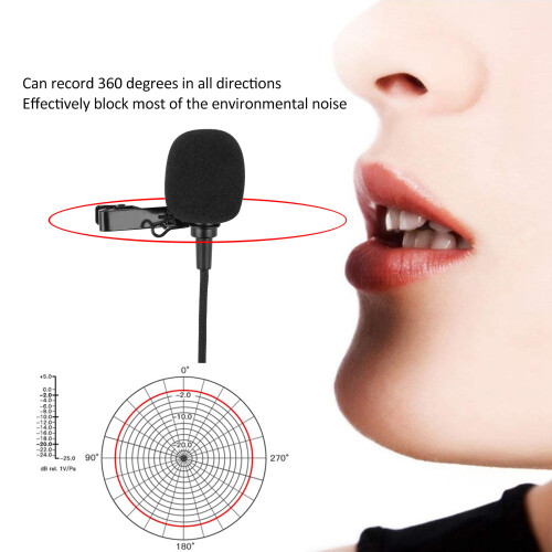 Type-C Microphone for SJ8/SJ9/SJ10 Action Camera, 140cm Black 2