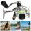 Portable Spinning Reel 120m/393.7ft, Foldable Rocker Arm, Interchangeable Handle 16