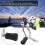 Portable Spinning Reel 120m/393.7ft, Foldable Rocker Arm, Interchangeable Handle 5