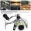 Portable Spinning Reel 120m/393.7ft, Foldable Rocker Arm, Interchangeable Handle 3