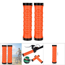 Mountainbike-Lenkergriffe Orange Rutschfestes Lock-On Fahrradteile