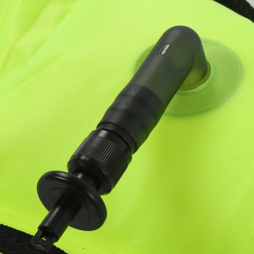 Inflatable Diving Surface Marker Buoy Fluorescent Yellow 120x18cm 2