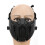 Tactic Half Face Guard - Breathable Plastic Black Military Protection 7