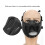 Tactic Half Face Guard - Breathable Plastic Black Military Protection 6