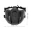 Tactic Half Face Guard - Breathable Plastic Black Military Protection 3