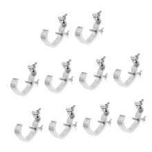 10pcs Led Lamp Hooks Stage Light Hooks Light Accessories Silver Heavy Duty Hanging for Stage Window Wall