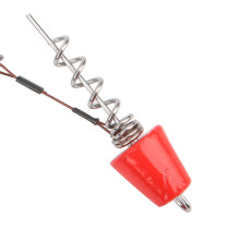 Portable Steel Wire Fishing Rig Set with Treble Hooks, 85g