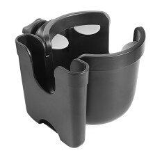 2 in 1 Universal Phone & Bottle Stroller Cup Holder, Black, 9.510.0cm