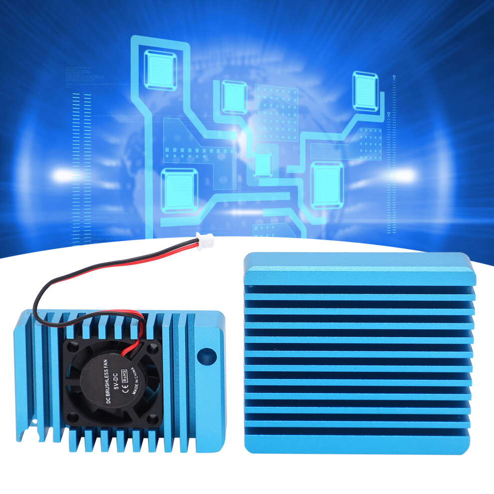 Nanopi R2s Heat Sink Radiator With Compact Cooling Fan And Heat Fin 9401360826384