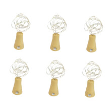 10 Led Wine Bottle Cork String Lights Waterproof Copper Wire Rope Lights Warm White for Christmas Wedding Festival Decor