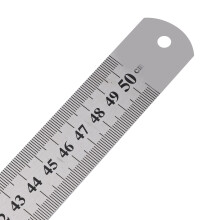 2 Stück Stahllineale 50cm Doppelseitige Holzarbeitsmarkierungsbänder