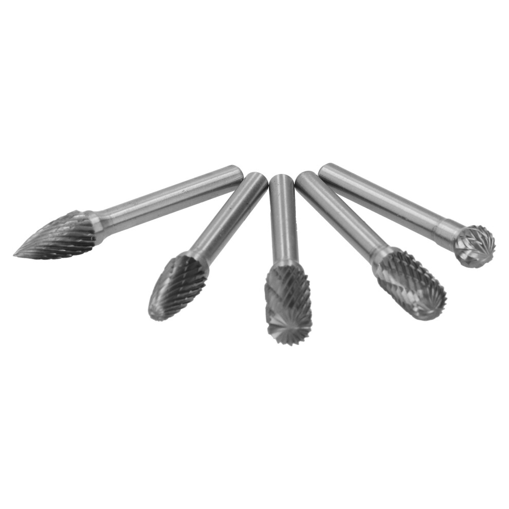 5Pcs Tungsten Steel Rotary Burrs 6mm Shank Carving & Grinding Tools-image-OPC-PMYFPMQ-NEW