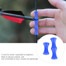 Silikonbogenbogenbogenfingerprotector Tabs für Recurve & Compound Blau