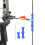 Silikonbogenbogenbogenfingerprotector Tabs für Recurve & Compound Blau 8