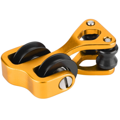 Leichter Aluminium-Bogenschieber für Compoundbogen-Kabel – Gelb