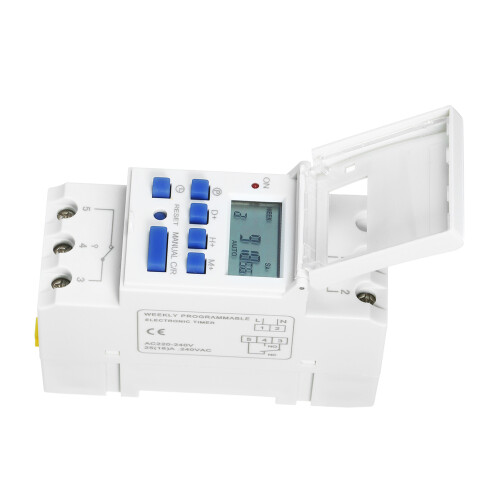 Digitaler LCD-Timer-Relais 16A AC 220V Wochenprogrammierbarer Stromschalter